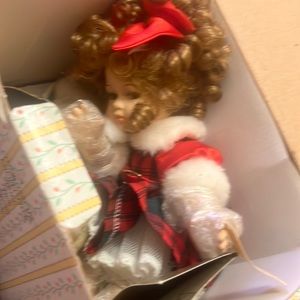 Vintage Seymour Mann doll Victorian girl with puppy